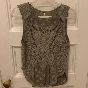 Free People Top - Gray, Size XS